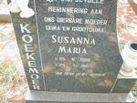 KOEKEMOER Susanna Maria 1909-1981