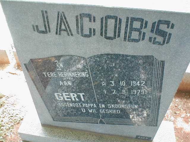 JACOBS Gert 1942-1979