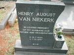 NIEKERK Henry August, van 1925-1987