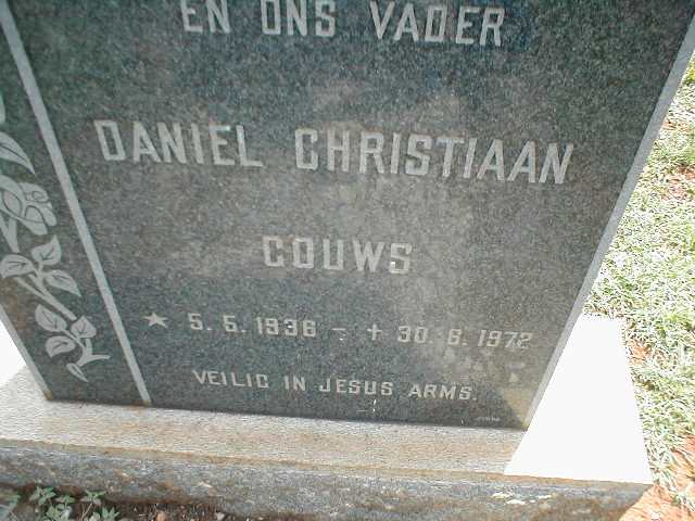 GOUWS Daniel Christiaan 1936-1972