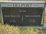 DELPORT David Hercules 1899-1984 & Anna Elizabeth 1907-1983