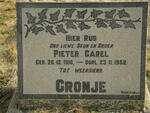 CRONJE Pieter Carel 1916-1952