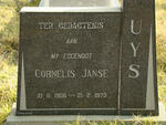UYS Cornelis Janse 1906-1973