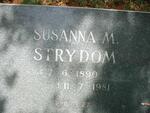 STRYDOM Susanna M. 1890-1981