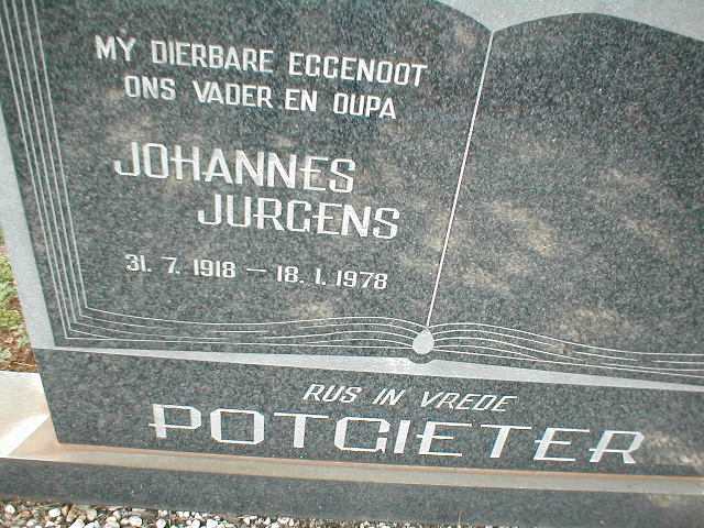POTGIETER Johannes Jurgens 1918-1978