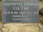 UYS Christoffel Lombard 1913-1972