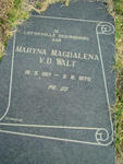 WALT Maryna Magdalena, v.d. 1917-1979