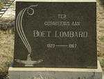 LOMBARD Boet 1923-1967
