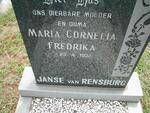 RENSBURG Maria Cornelia Fredrika, Janse van 1932-