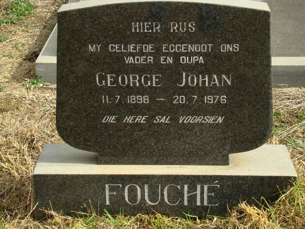 FOUCHE George Johan 1898-1976