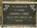 FOURIE Johannes J. 1910-1959