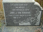 RENSBURG Janie J., van 1903-1981