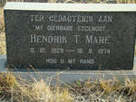 MARE Hendrik T. 1929-1974