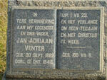 VENTER Jan Adriaan 1882-1946