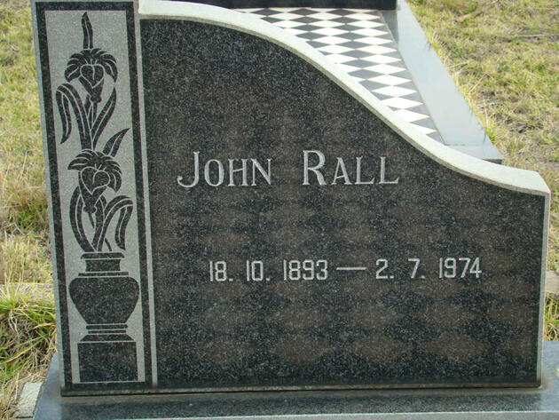 RALL John 1893-1974