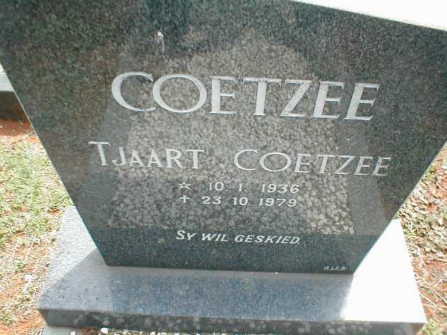COETZEE Tjaart 1936-1979