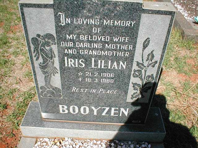 BOOYZEN Iris Lilian 1906-1980
