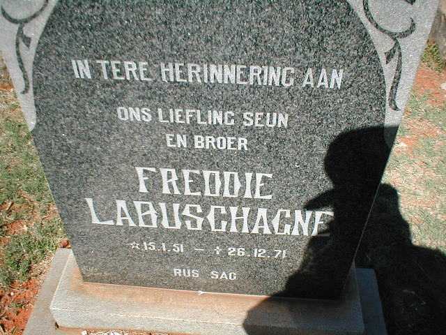 LABUSCHAGNE Freddie 1951-1971