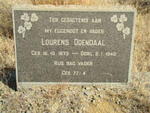 ODENDAAL Lourens 1873-1940