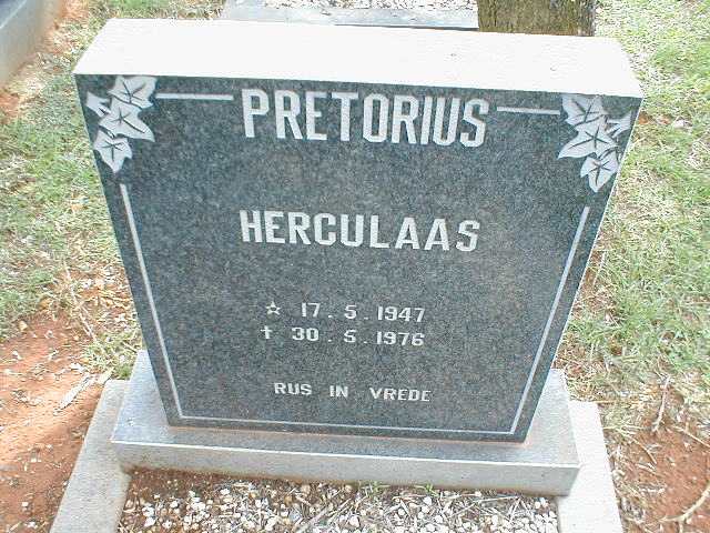 PRETORIUS Herculaas 1947-1976