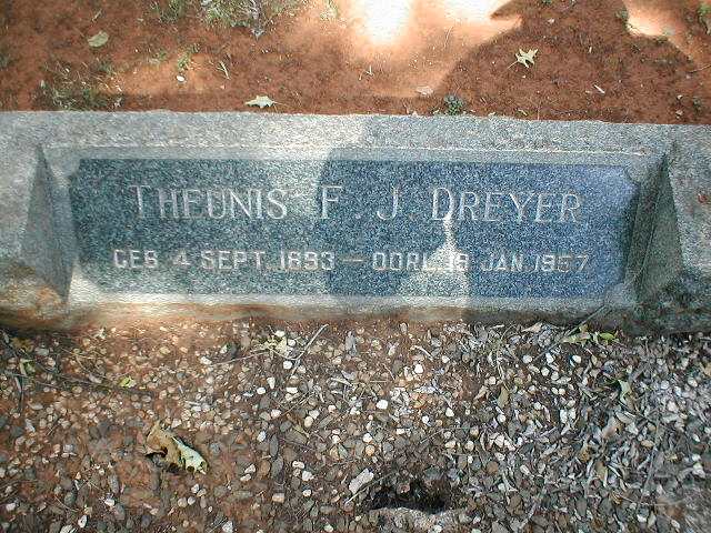 DREYER Theunis F.J. 1893-1957