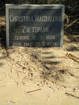 ZIETSMAN Christina Magdalena 1890-1974