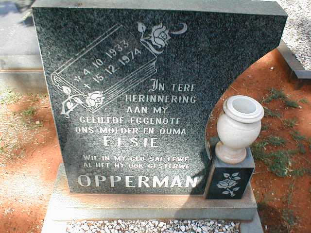 OPPERMAN Elsie 1933-1974