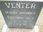 VENTER Ockert Johannes Stefanus du P. 1916-1975
