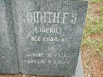 ? Judith F.S. nee LOURENS 1925-1972