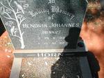 HORN Hendrik Johannes 1934-1982