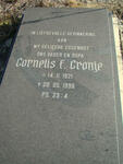 CRONJE Cornelis F. 1921-1996
