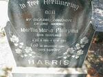 HARRIS Martha Maria Philepina nee DORFLING 1918-1961