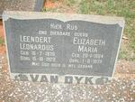DYK Leendert Leonardus, van 1879-1928 & Elizabeth Maria 1884-1979