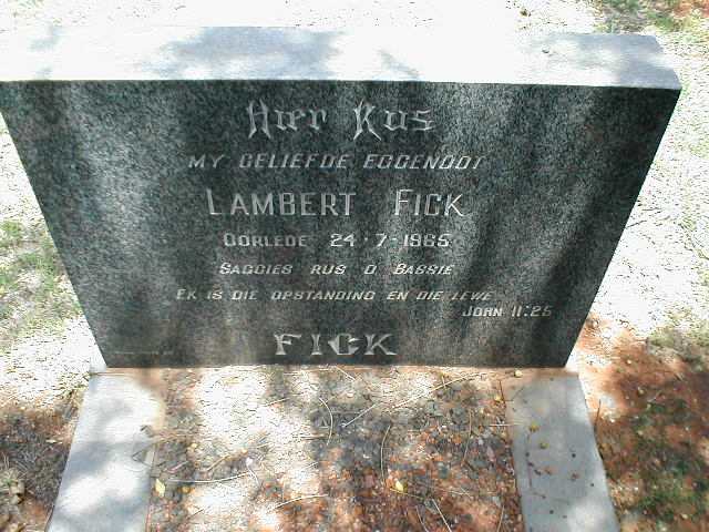 FICK Lambert -1965