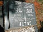 HEYNS Gert Frederik 1910-1985 & Maria Johanna 1916-1999
