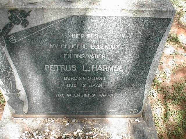 HARMSE Petrus L. -1954