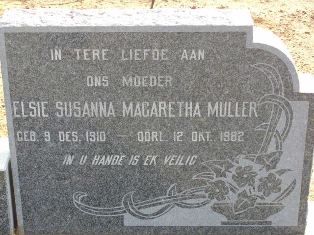MULLER Elsie Susanna Margaretha 1910-1982