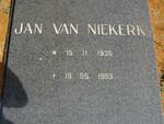 NIEKERK Jan, van 1935-1993