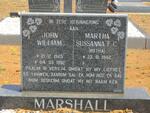 MARSHALL John William 1925-1992 & Martha Sussanna F.C. BOTHA 1942-