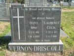DRISCOLL Laurence Cecil, Vernon 1917-1959 & Olive Ione 1916-2002