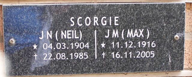 SCORGIE J.N. 1904-1985 :: SCORGIE J.M.1916-2005