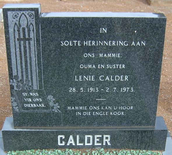 CALDER Lenie 1913-1973