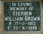 BROWN  Stephen William 1913-1996