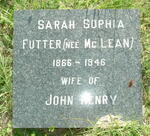 FUTTER Sarah Sophia nee McLEAN 1866-1946