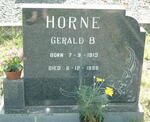 HORNE Gerald B. 1913-1986