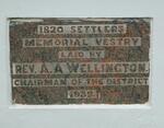 04. Memorial vestry plaque