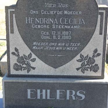 EHLERS Hendrina Cecilia nee STEENKAMP 1887-1960