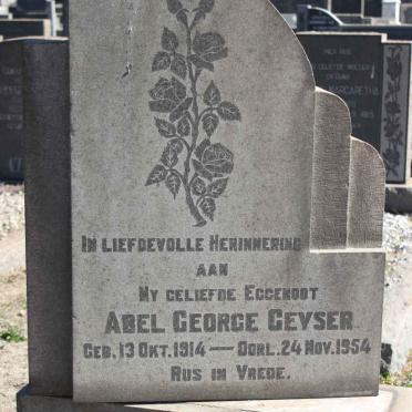 GEYSER Abel George 1914-1954