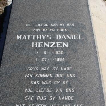 HENZEN Matthys Daniel 1930-1994