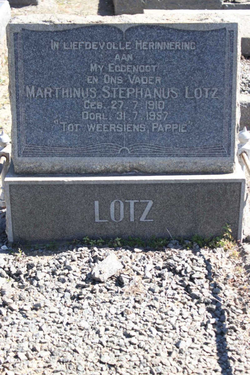 LOTZ Marthinus Stephanus 1910-1957